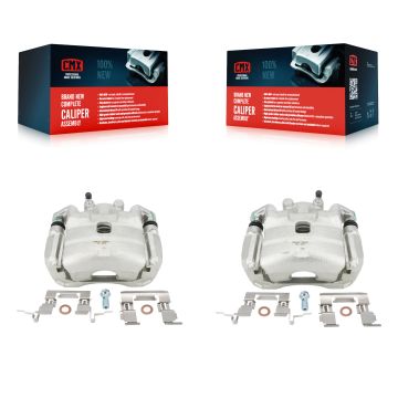 Front Disc Brake Caliper Left Right Side (Driver Passenger) Kit For Nissan Sentra Juke KBC-100197