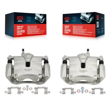 Front Disc Brake Caliper Left Right Side (Driver Passenger) Kit For Mazda 3 CX-3 Sport KBC-100208