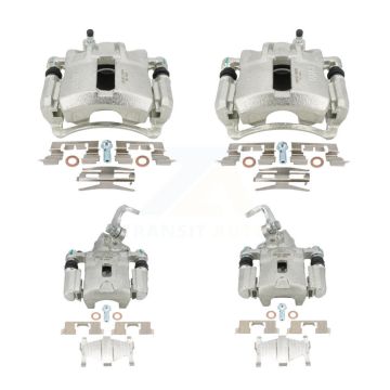 Front Rear Brake Caliper Left Right (Driver Passenger) Kit For 2002-2004 Hyundai Elantra KBC-100470