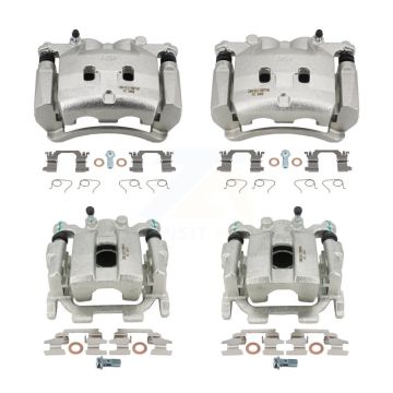 Front Rear Brake Caliper Left Right Driver Passenger Side Kit For 2016-2017 INFINITI QX50 KBC-100488