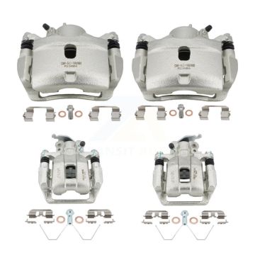 Front Rear Disc Brake Caliper Left Right Side (Driver Passenger) Kit For Honda Accord KBC-100499