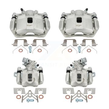 Front Rear Brake Caliper Left Right (Driver Passenger) Kit For 2013-2015 Acura ILX 1.5L KBC-100503