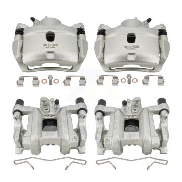 Front Rear Disc Brake Caliper Left Right Side (Driver Passenger) Kit For Honda Civic KBC-100507