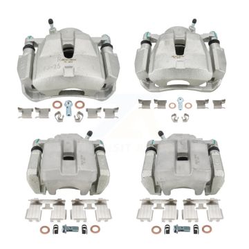 Front Rear Brake Caliper Left Right (Driver Passenger) Kit For 2014-2015 Toyota RAV4 LE KBC-100552