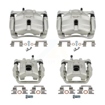 Front Rear Brake Caliper Left Right Side (Driver Passenger) Kit For Nissan Rogue Select KBC-100554