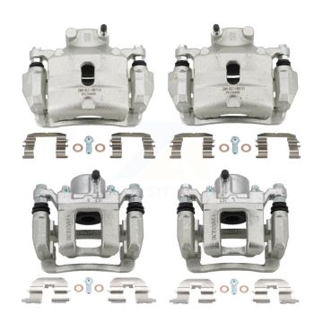 Front Rear Brake Caliper Left Right (Driver Passenger) Kit For 2014 Hyundai Sonata 2.0L KBC-100574