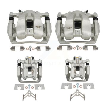 Front Rear Brake Caliper Left Right Side (Driver Passenger) Kit For 2016-2018 Acura RDX KBC-100575