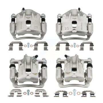 Front Rear Brake Caliper Left Right Side (Driver Passenger) Kit For 2010-2013 Kia Soul KBC-100589