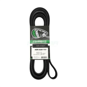 Main Drive Serpentine Belt KBR-A061197 For GMC Sierra 2500 HD Chevrolet 3500 Silverado 6.6L