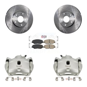 Front Disc Brake Caliper Rotors And Ceramic Pads Kit For Honda Accord Fit Acura ILX KC8-100001N
