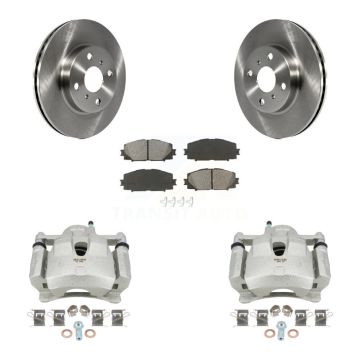 Front Disc Brake Caliper Rotors And Semi-Metallic Pads Kit For Toyota Yaris KC8-100001S