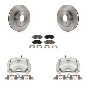 Front Disc Brake Caliper Rotors And Ceramic Pads Kit For Nissan LEAF KC8-100002C