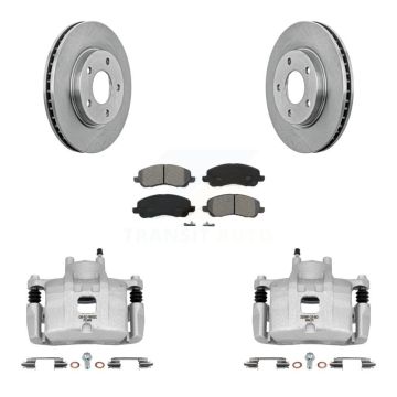 Front Disc Brake Caliper Rotors And Semi-Metallic Pads Kit For Mitsubishi Lancer KC8-100002S