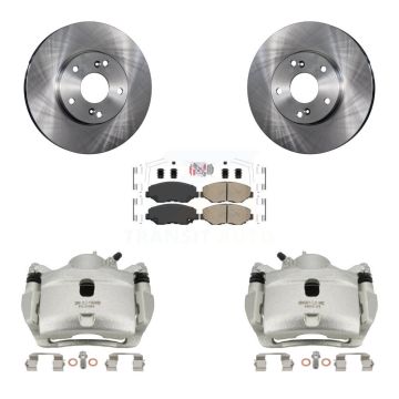 Front Disc Brake Caliper Rotors And Ceramic Pads Kit For Honda Accord Fit Acura ILX KC8-100003N