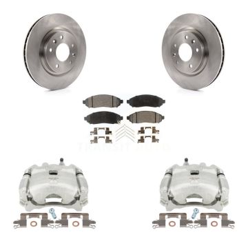 Front Disc Brake Caliper Rotors And Semi-Metallic Pads Kit For Nissan LEAF KC8-100003P