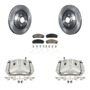 Front Disc Brake Caliper Rotors Ceramic Pad Kit For Toyota Sienna Highlander Lexus RX350 KC8-100006C