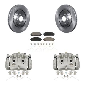 Front Brake Caliper Rotor Ceramic Pad Kit For Lexus RX350 Toyota Highlander NX300 NX200t KC8-100007C