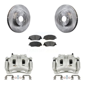 Front Disc Brake Caliper Rotors And Semi-Metallic Pads Kit For Hyundai Santa Fe XL KC8-100007S