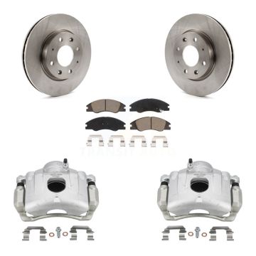 Front Disc Brake Caliper Rotors And Ceramic Pads Kit For Kia Spectra Spectra5 KC8-100008C