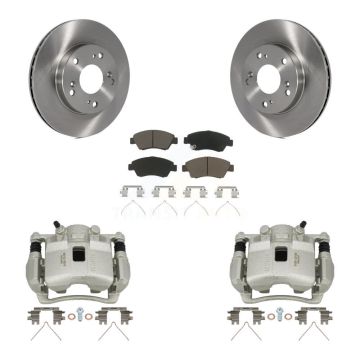 Front Disc Brake Caliper Rotors And Ceramic Pads Kit For Honda Civic Acura RSX KC8-100010C