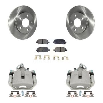 Rear Brake Caliper Rotor And Ceramic Pad Kit For Buick Chevrolet Impala LaCrosse Pontiac KC8-100010T