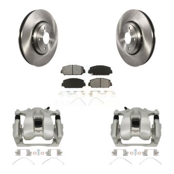 Front Disc Brake Caliper Rotors And Semi-Metallic Pads Kit For Honda Accord Acura ILX KC8-100011S