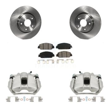 Front Disc Brake Caliper Rotors And Semi-Metallic Pads Kit For Honda HR-V Accord KC8-100013S