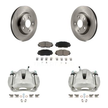Front Disc Brake Caliper Rotors And Ceramic Pads Kit For Toyota RAV4 LE KC8-100016C
