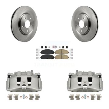 Front Disc Brake Caliper Rotor Ceramic Pad Kit For Grand Caravan Dodge Chrysler Pacifica KC8-100017N