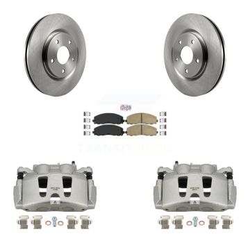 Front Disc Brake Caliper Rotor Ceramic Pad Kit For Grand Caravan Dodge Chrysler Pacifica KC8-100018N