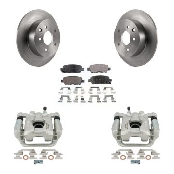 Rear Disc Brake Caliper Rotors And Ceramic Pads Kit For Nissan Altima Maxima KC8-100019T