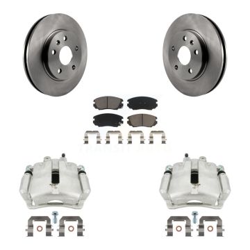 Front Disc Brake Caliper Rotor Ceramic Pad Kit For Chevrolet Malibu Buick Regal LaCrosse KC8-100020C