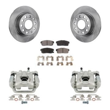 Rear Disc Brake Caliper Rotors And Ceramic Pads Kit For 2003 Nissan Maxima From 01 03 KC8-100021T