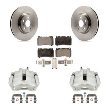 Front Brake Caliper Rotor And Semi-Metallic Pad Kit For Buick Regal With Brembo Calipers KC8-100023P