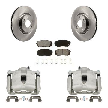 Front Brake Caliper Rotors & Semi-Metallic Pad Kit For 2016 Hyundai Tucson From 05 08 15 KC8-100026S