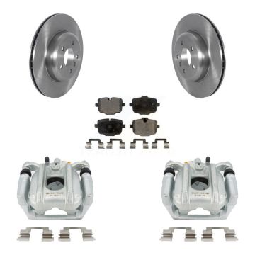 Rear Brake Caliper Rotor And Ceramic Pad Kit For BMW 535i With 345mm Diameter KC8-100027T