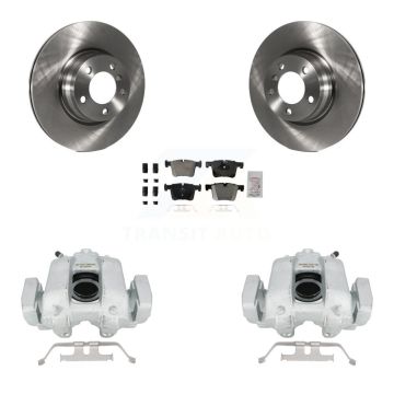 Front Disc Brake Caliper Rotors And Semi-Metallic Pads Kit For BMW 330e KC8-100031N
