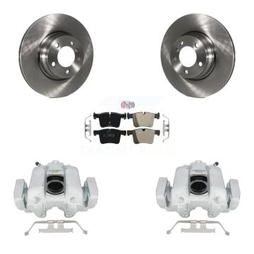 Front Disc Brake Caliper Rotors And Semi-Metallic Pads Kit For BMW 330e KC8-100032N
