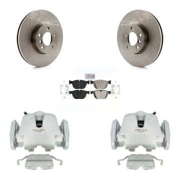Front Disc Brake Caliper Rotors And Semi-Metallic Pads Kit For BMW X5 X6 KC8-100033N