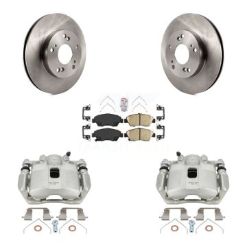 Front Disc Brake Caliper Rotors And Ceramic Pads Kit For Honda Civic Acura ILX KC8-100040N