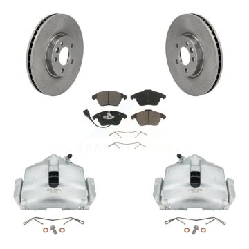Front Disc Brake Caliper Rotors And Ceramic Pads Kit For Volkswagen CC KC8-100044C