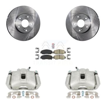 Front Disc Brake Caliper Rotors And Ceramic Pads Kit For Honda Accord KC8-100044N