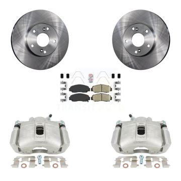 Front Disc Brake Caliper Rotors And Ceramic Pads Kit For Honda Accord KC8-100046N