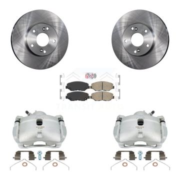 Front Disc Brake Caliper Rotors And Ceramic Pads Kit For 2003-2011 Honda Element KC8-100049N