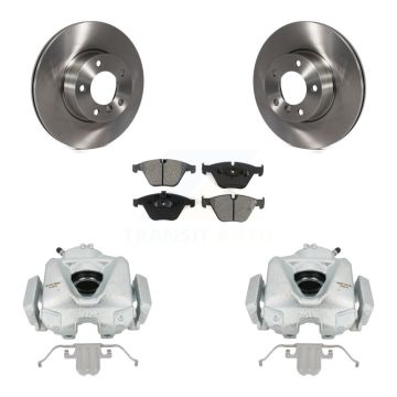 Front Disc Brake Caliper Rotors And Semi-Metallic Pads Kit For BMW 328i xDrive X1 328xi KC8-100049S
