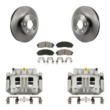 Front Brake Caliper Rotor And Semi-Metallic Pad Kit For Ford Ranger Mazda B4000 Explorer KC8-100053S
