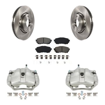 Front Brake Caliper Rotors & Semi-Metallic Pad Kit For 19-21 Mazda 6 Naturally Aspirated KC8-100054S