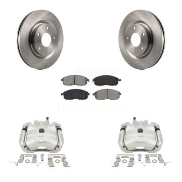 Front Disc Brake Caliper Rotors And Semi-Metallic Pads Kit For Nissan Sentra Juke KC8-100060S