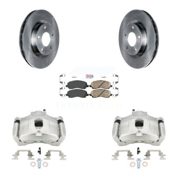 Front Brake Caliper Rotors & Ceramic Pad Kit For Jeep Patriot Dodge Compass Chrysler 200 KC8-100062N
