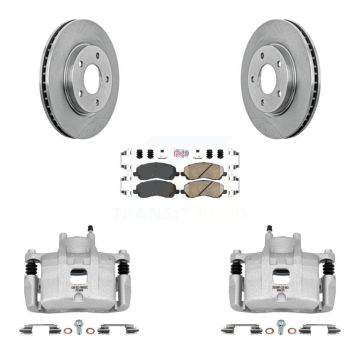 Front Disc Brake Caliper Rotors And Ceramic Pads Kit For Mitsubishi Lancer KC8-100063N